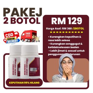 Pakej 2 botol Araherbs Kacip Fatimah Plus