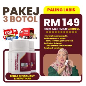 Pakej 3 botol Araherbs Kacip Fatimah Plus