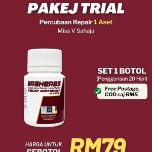 Pakej 1 botol Araherbs Kacip Fatimah Plus-(IKH)